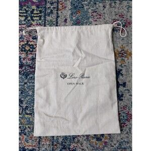Loro Piana 100% Cotton‎ Canvas Dust Bag - Cream Open Walk